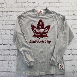 Roots Canada 2002 Salt Lake City Olympics Equipe/Team Fleece Long Sleeve Medium